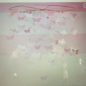 Pottery Barn Kids Pink Butterfly Chandelier